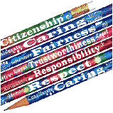 Foil Building Blocks of Character Pencils